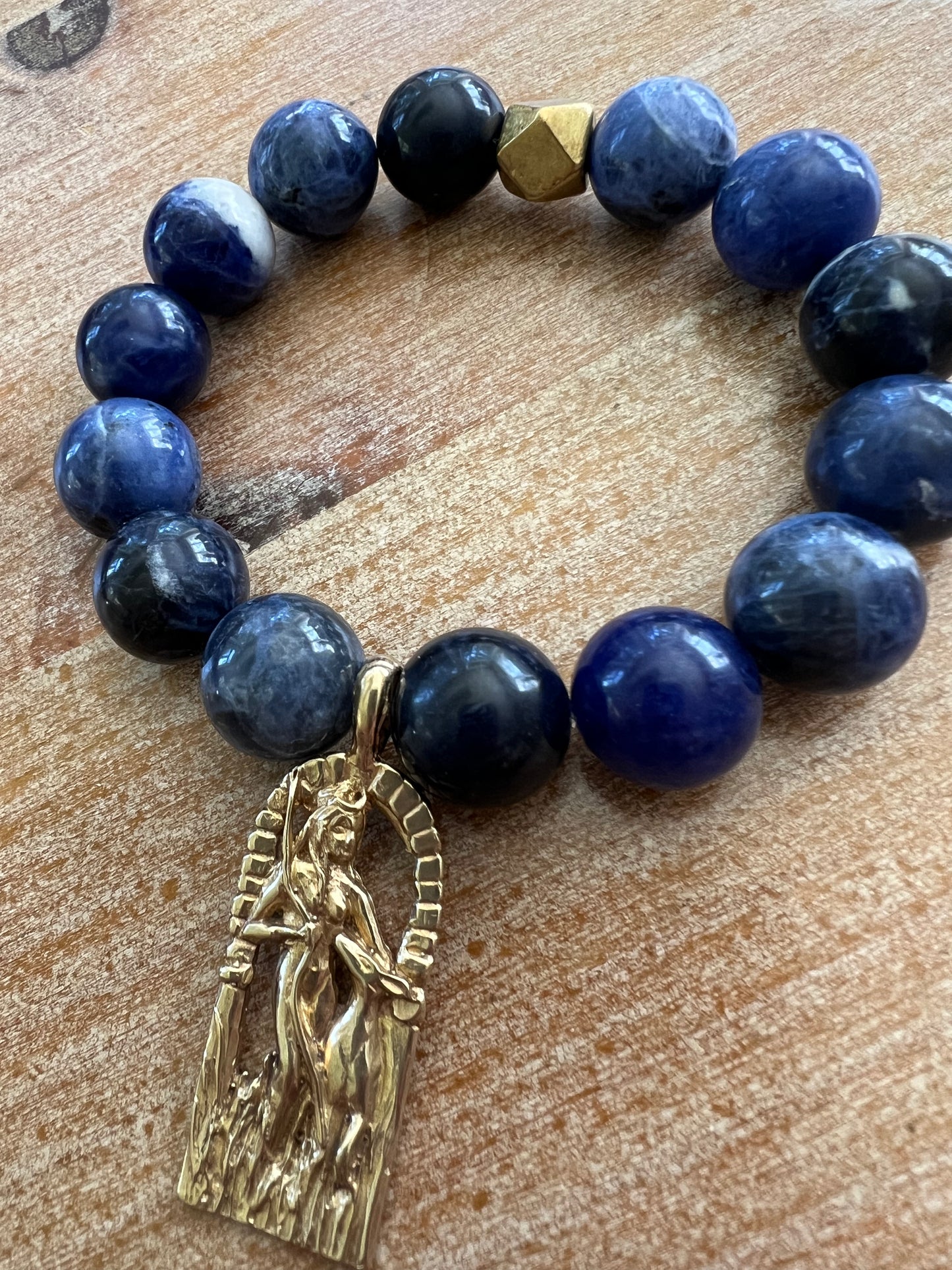 Goddess Artemis Sodalite Gemstone Bracelet