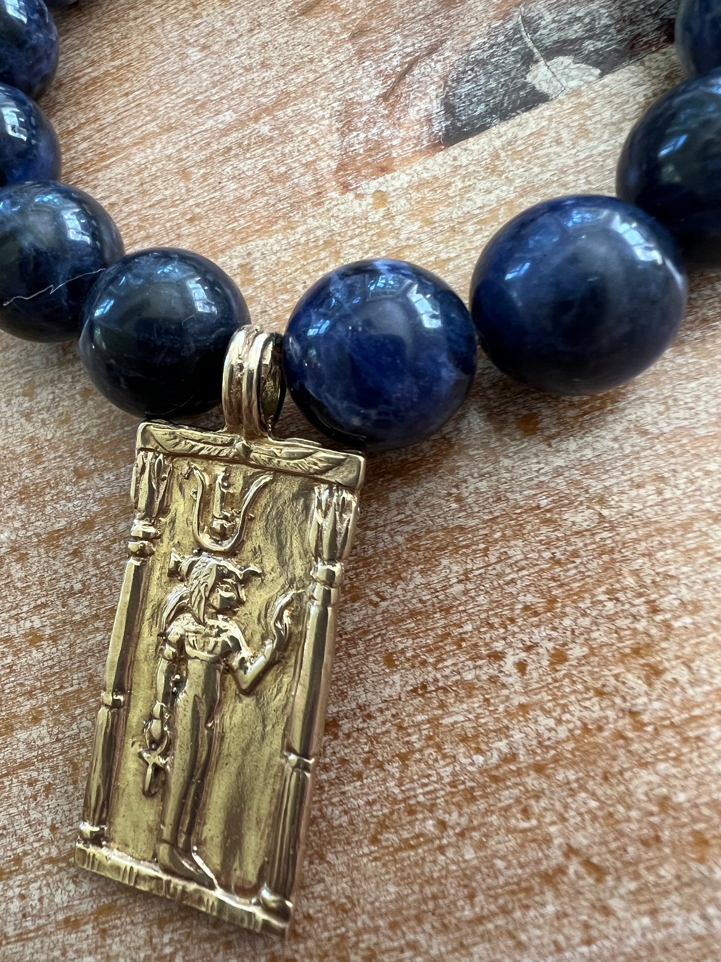 Goddess Isis Sodalite Gemstone Bracelet