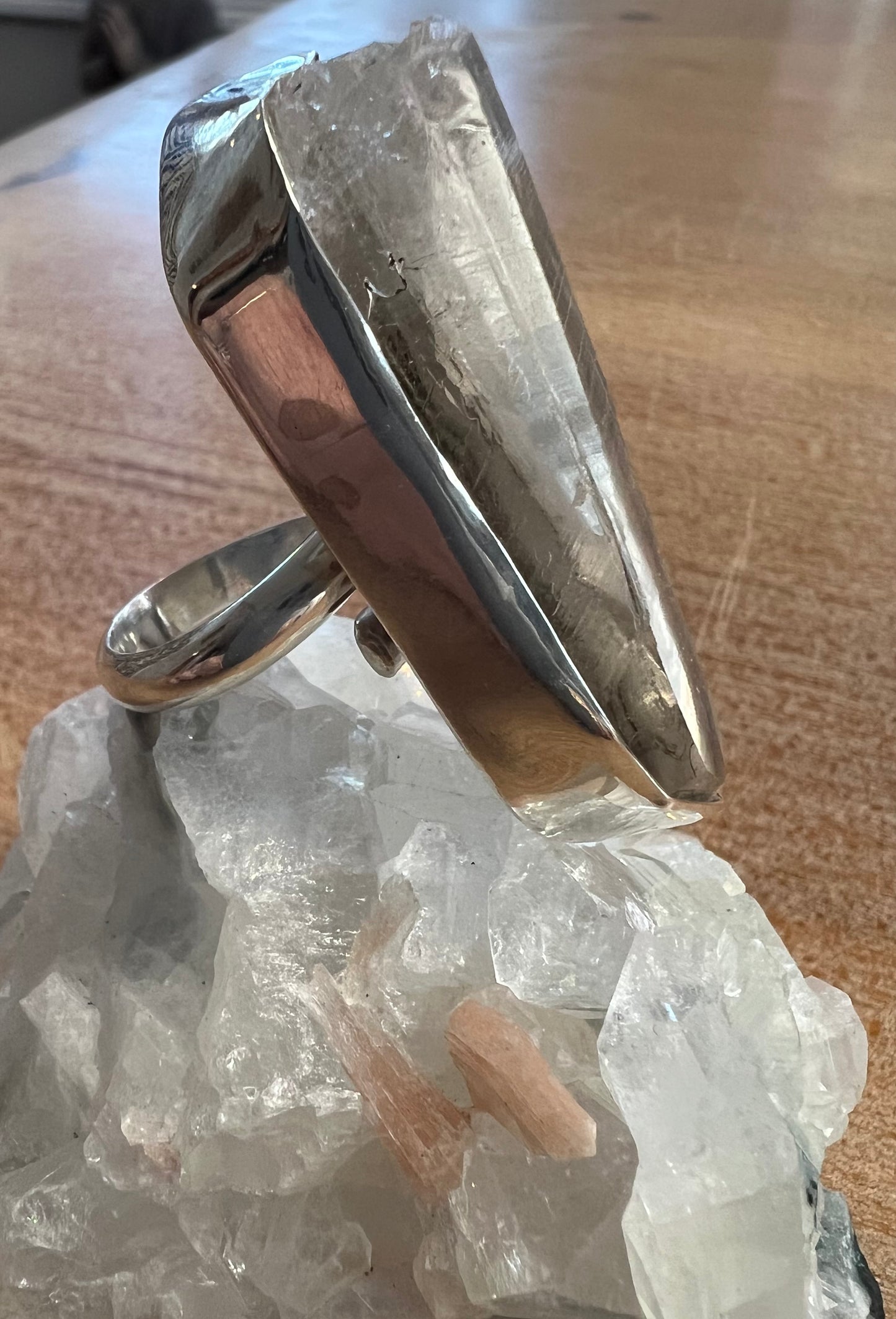 Columbian Lemurian Quartz Ring