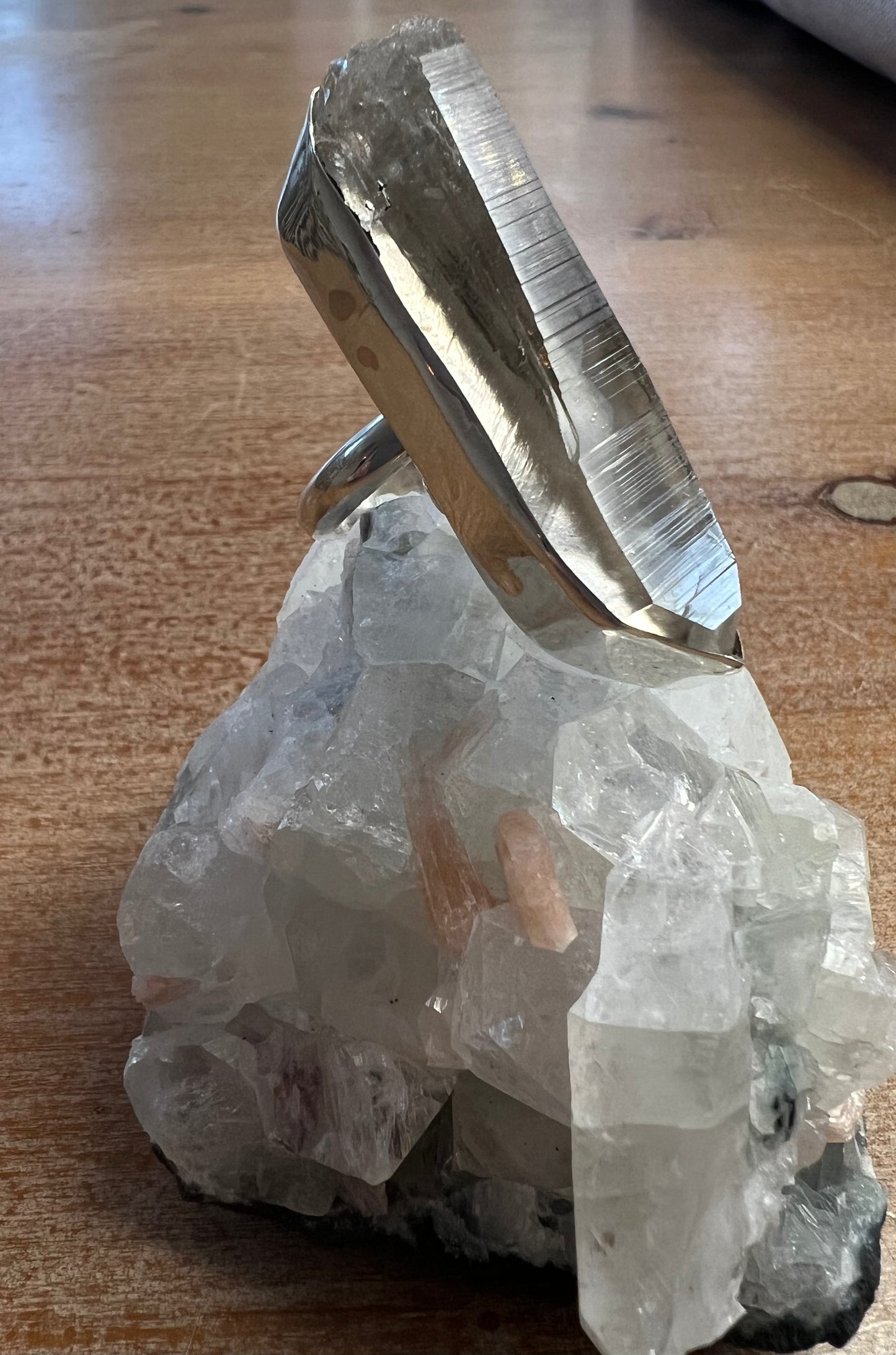 Columbian Lemurian Quartz Ring