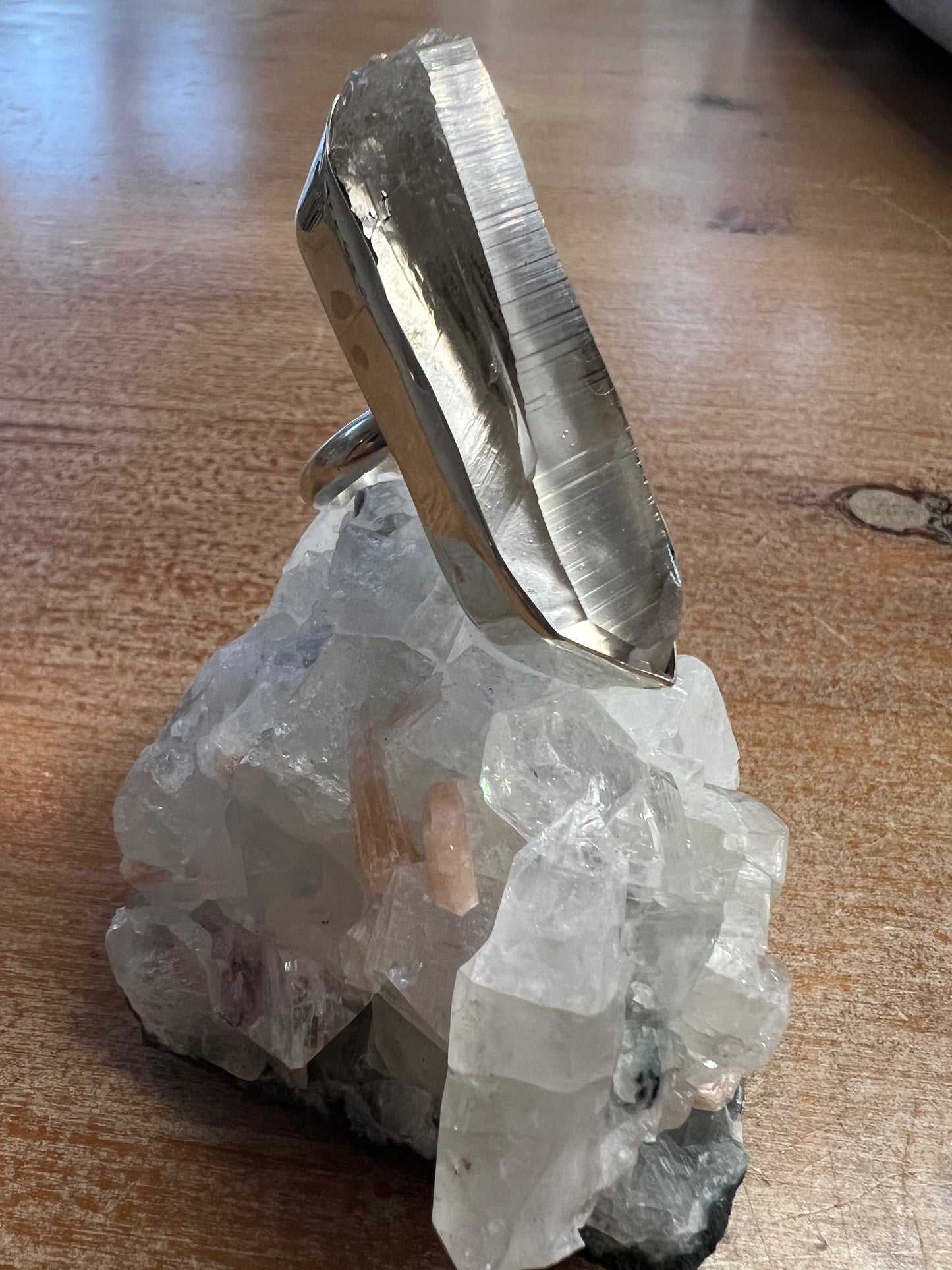 Columbian Lemurian Quartz Ring