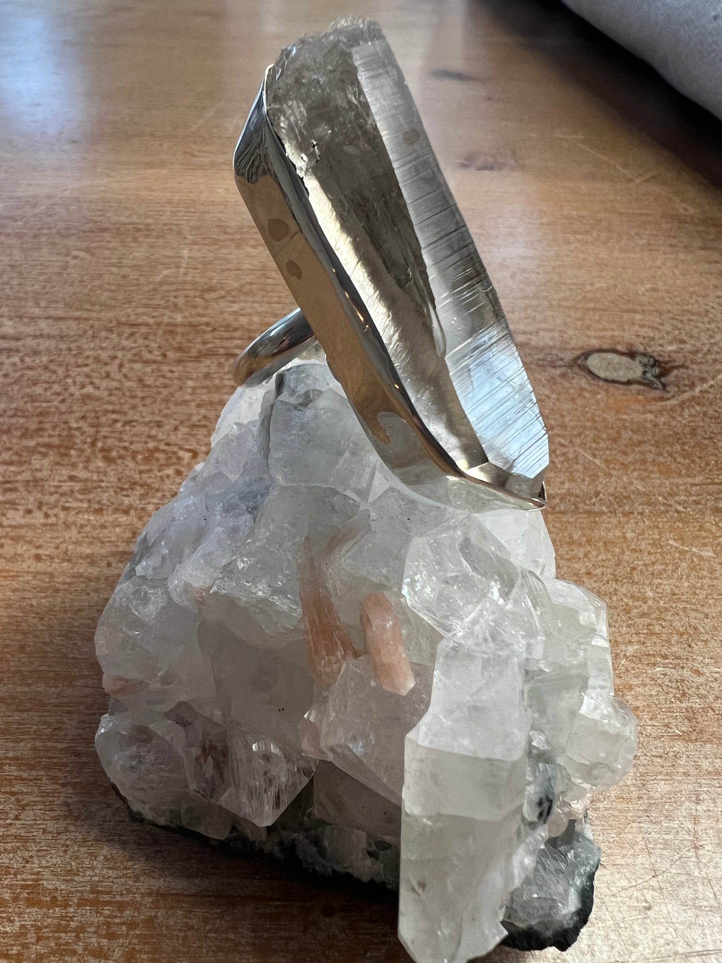 Columbian Lemurian Quartz Ring